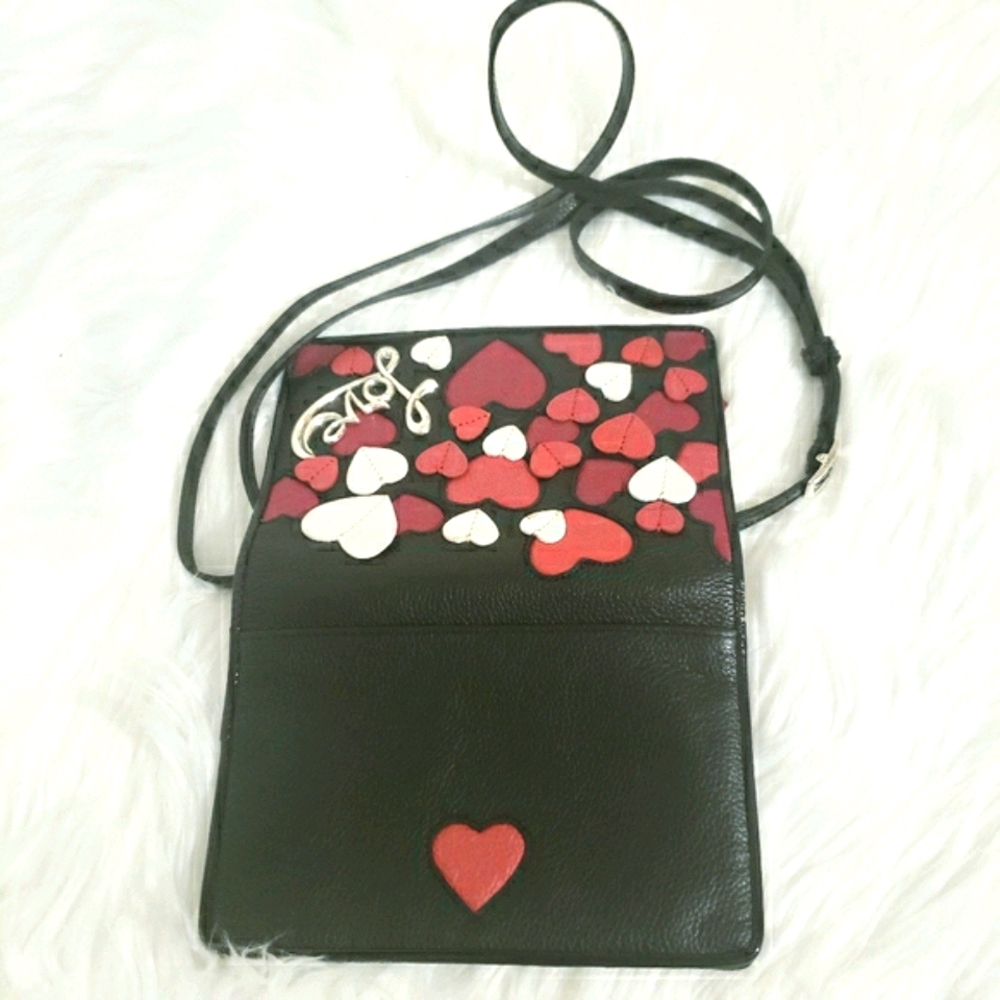 BRIGHTON Love Story Fall In Love Leather Crossbody - Picture 12 of 16